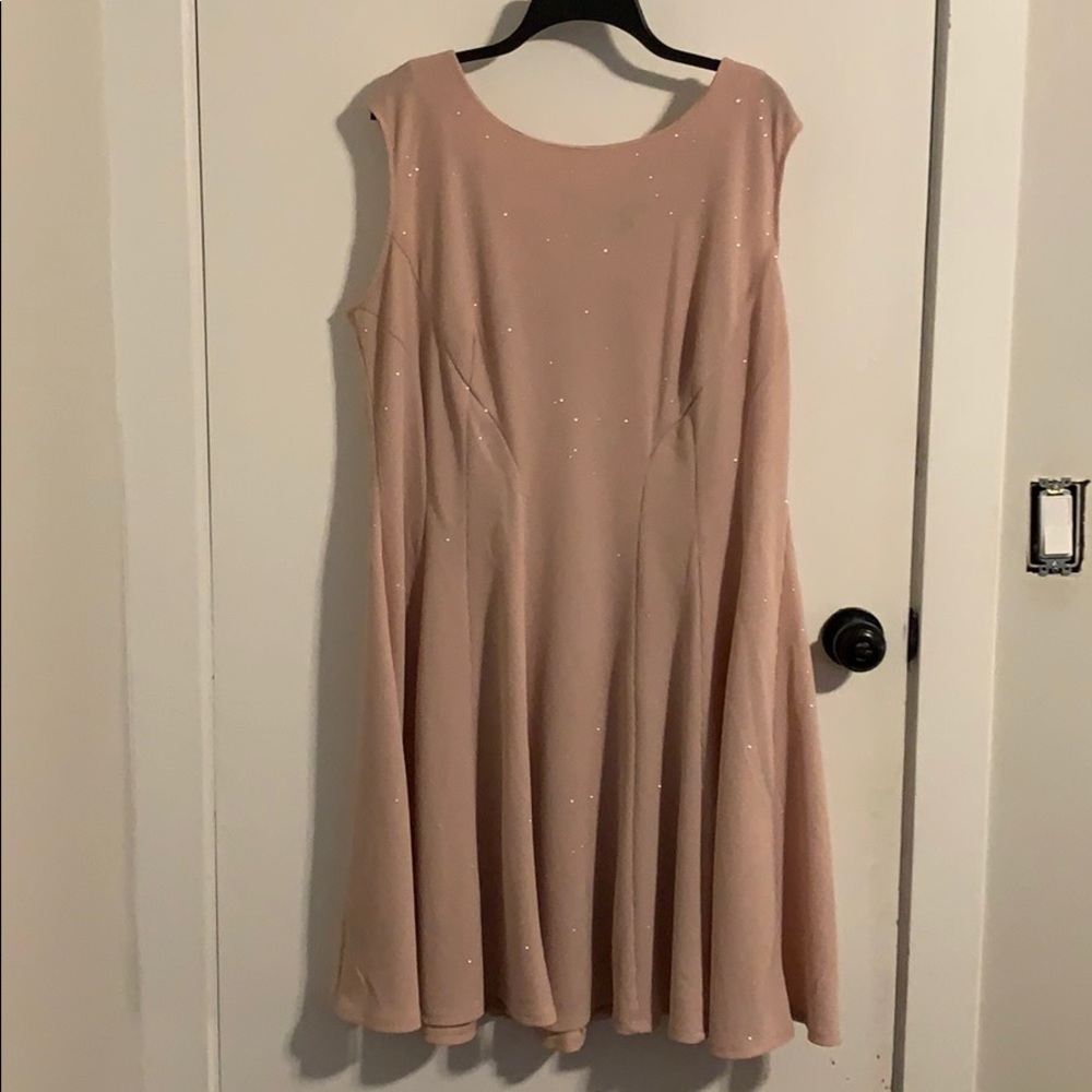 Pink Glitter Swing Dress